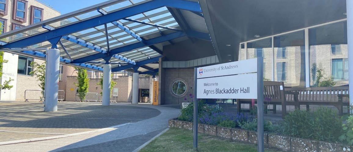 Entrance at Agnes Blackadder Hall